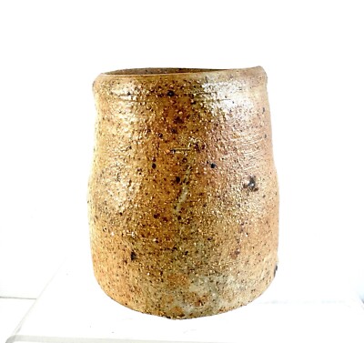 Vtg Japanese Iga Ware Mug / Vase Bidoro Glaze Unrefined With Wabi-sabi Aesthetic