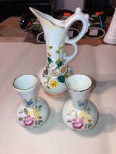 3 Piece Porcelain/Ceramic Decorative China Vases (Z)