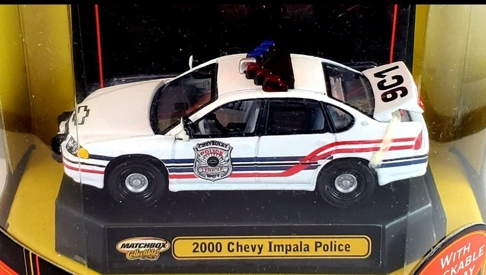 1/64 Matchbox Collectibles - 2000 Chevy Impala Police Cruiser NIB - Image 4 of 4