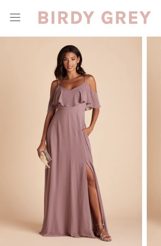 does birdy grey have junior bridesmaid dresses White Bridesmaid Dress Chiffon Size Medium