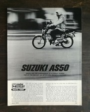 Suzuki AS50 4 pages vintage 1974 article d'origine