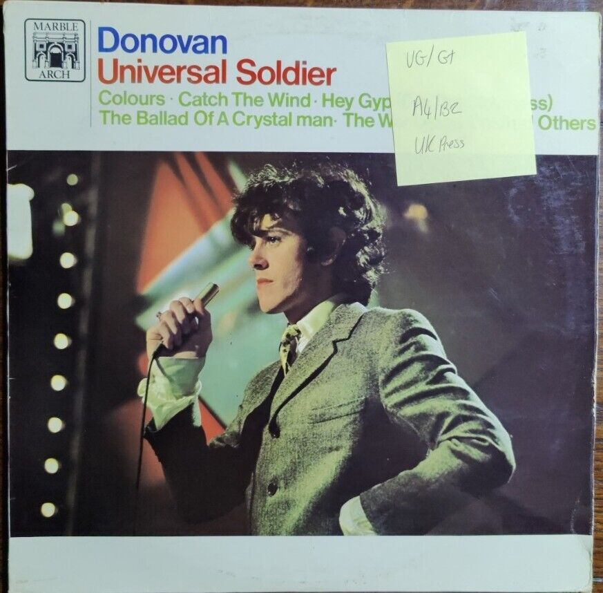 Donovan Universal Soldier Vinyl Record VG/G+ MAL718 1967