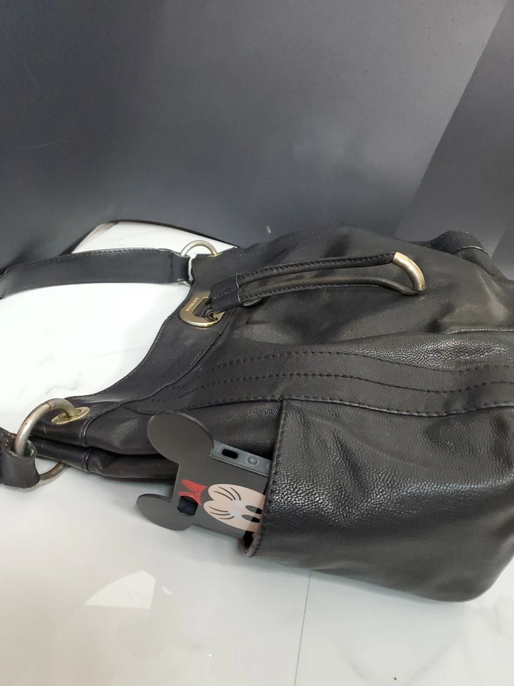 Michael Kors Black Leather Hobo Large Shoulder Bag 14x11.5x4.5" - Image 2 of 4