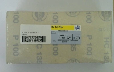 HERMES Half Sanding Sheet - 115mm x 230mm (4.1/2" x 9") P100 Hook & Loop (pk 50)