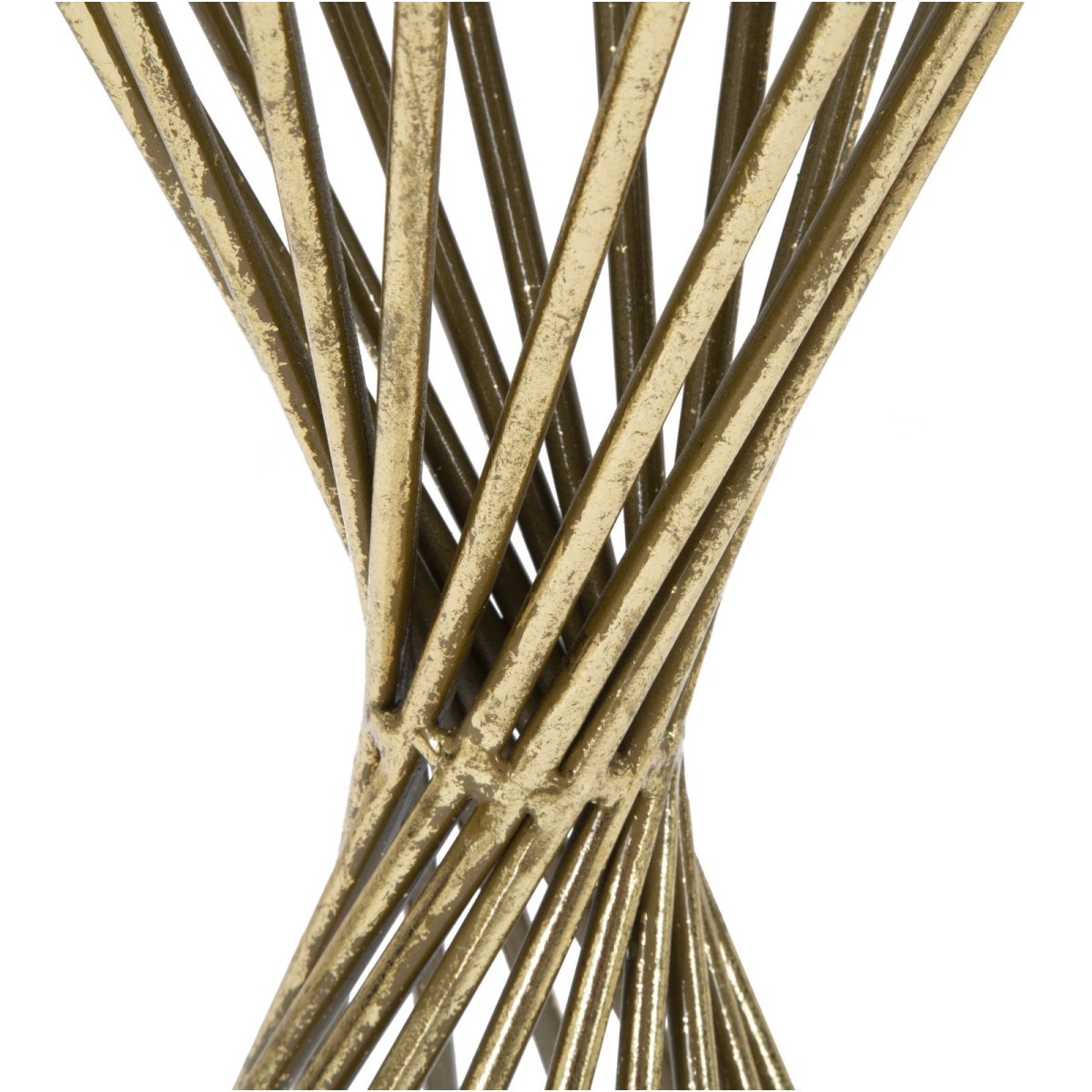 Table d'appoint design Hypnose 70cm or bout de canapé rond et robuste