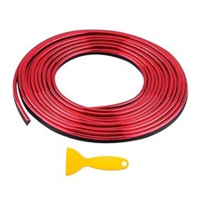 Car Interior Trim Strips, 32.8 Ft Flexible Vehicle Interior Red, 32.8 Ft