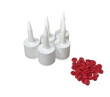 The Solution for Dried or Caulk Tubes Pack of 5 with 50 Caulk Cap, Red Caul...