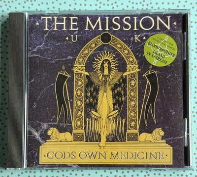 The Mission UK GODS OWN MEDICINE cd 1986  Wasteland  Made in W Germany