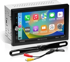 BOSS Audio Systems Car Stereo Wireless CarPlay Android Auto Double Din 7" Touch