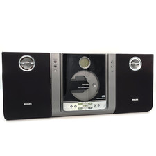 Philips MC235B Micro Hi-Fi Audio CD Player Stereo System Bookshelf Speakers