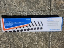 #1 NEW  BRITISH GYPSUM 35MM COLLATED DRYWALL SCREWS - 1000 PER BOX