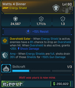 Borderlands 4 OP⭐  WATTS 4 DINNER SHIELD⭐150% AMP ⭐ PC/XBOX/PS4/PS