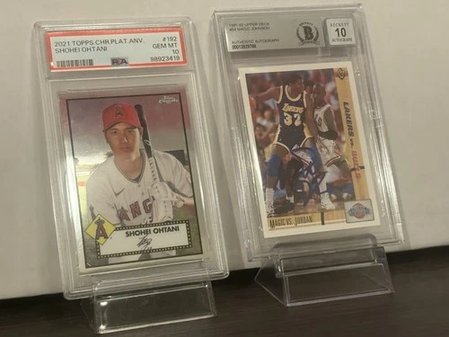RARE LOT SHOHEI OHTANI CARD PSA 10 CHROME AUTO MICHAEL JORDAN MAGIC JOHNSON $$