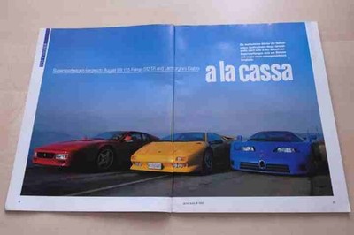 Sport Auto 08/1992 Bugatti EB 110 mit 600PS besser als...?