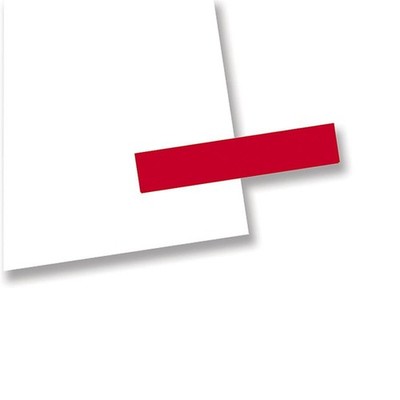 Redi-Tag 20022_40 Removable Message Tag 0.19'' x 1'' Red 300/Pack