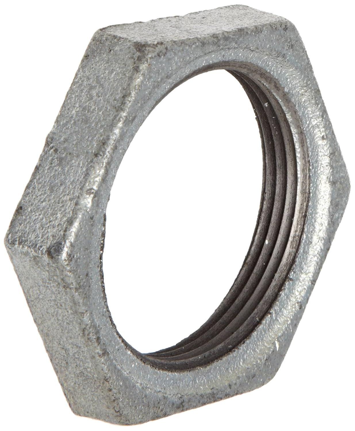 Anvil 8700162509, Malleable Iron Pipe Fitting, Locknut, 1/2" NPT Female