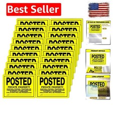 20 Pcs 10"x7" Posted Signs No Trespassing No Hunting Signs Private Property A...