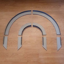 Scalextric Sport 1:32 - Rad2 Grey Borders & Barriers - 20 Pieces