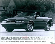 1986 Chrysler S Tc By Maserati Luxury Sports Coupe Import Italy Autos 8X10 Photo