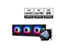 MSI MAG CoreLiquid I360 Black - AIO ARGB CPU Liquid Cooler - Infinity Mirror