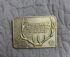 Vintage NRA Whittington Center  Preserving Our Shooting Heritage  Belt Buckle