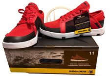 Men's Sea-Doo Red  Black Water Shoes Amphibian Style Land Or Water Size 11 NWT