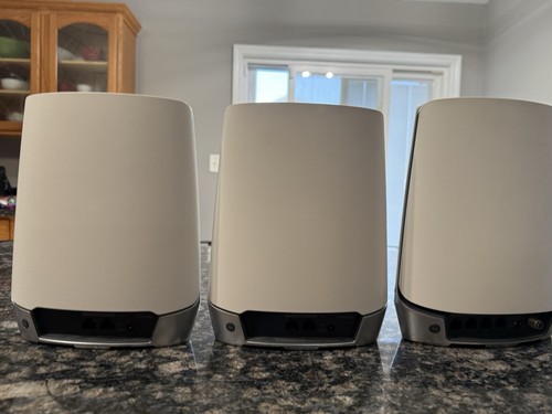 Netgear Orbi Mesh WiFi 6 System AX4200 RBR750 Router, Modem&2 RBS750 Satellites - Afbeelding 2 van 4