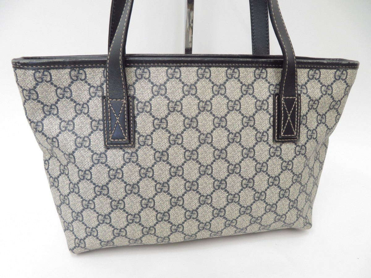 Authentic Gucci GG supreme PVC Leather Tote Hand Bag I#51714 | eBay