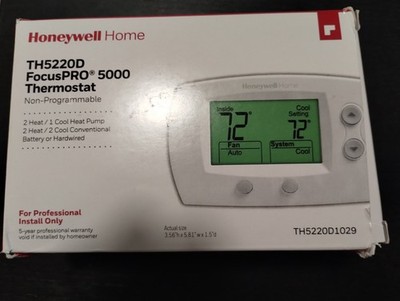 Honeywell FocusPRO 5000 Premier Digital Thermostat - White