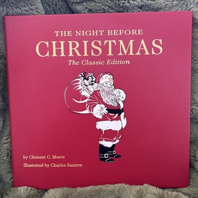 Pottery Barn The Night Before Christmas by Clement C. Moore Leather-Bound Book