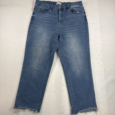 Nicole Miller Perfection Soho HighRise Straight Crop Stretch Jeans 14