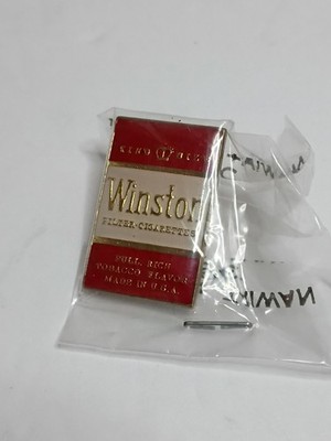 Winston Cigarette Vintage 70s/80s Lapel Pin Hat Tack Tobacco Advertisement