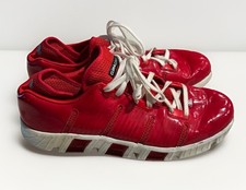 Adidas ClimaCool Men  s Low Cut Size 12 Red Basketball Shoes White Laces