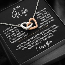 To My Wife Necklace, Christmas Gifts For Women, Anniversary Gift For Wife