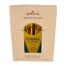 2018 Hallmark Keepsake Ornament Crayola Crayons Series Classic Box of 8