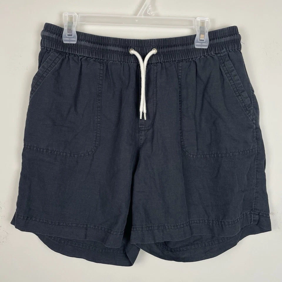 Bermuda Pact Pull-On Feminina Grande Preta Mescla de Cânhamo 5,5” Costura Interna Casual - Imagem 2 de 4