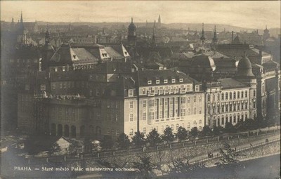 Prag Prahy Prague Stare mesto Palac ministerstva obchodu 