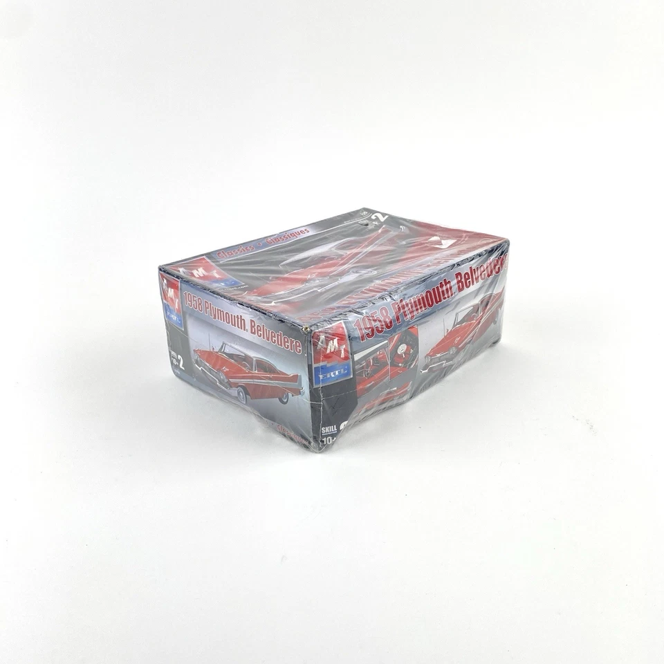 AMT 1958 Plymouth Belvedere 1/25 Scale Model Kit #31156 - New Sealed - Image 2 of 4
