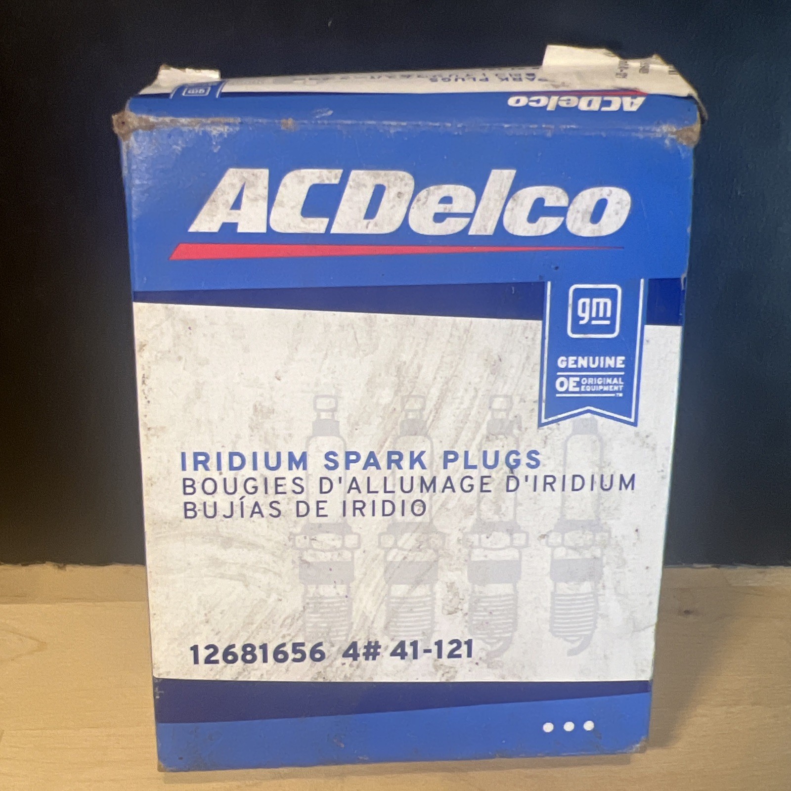 NEW GENUINE GM ACDelco Iridium Spark Plugs 41-121 Set Of 4