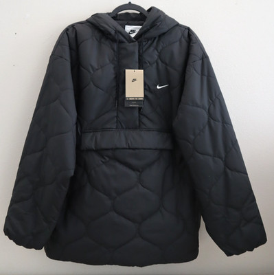 Nike FZ7364-010 Women's Sz L Black Sportswear Essential Quilted