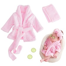 Newborn Photography Props Bathrobe Outfits Girl Baby Robe Bath Towel Costume ...