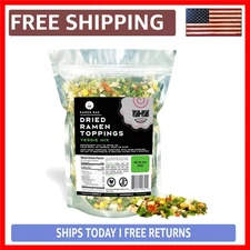 14 oz Dried Ramen Toppings - Fast & Easy Seafood Veggie Mix for Home Cooking