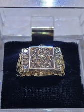 10k Mens Diamond fiery sparkle