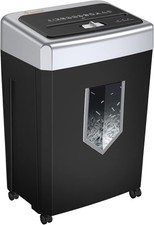 Commercial Paper Shredder Industrial 15 Sheet Cross Cut Heavy Duty Home Office