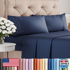 Cgk Unlimited Queen Size 4 Piece Sheet Set - Comfy Breathable Cooling Sheets -