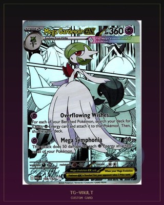MEGA-GARDEVOIR Comic Style Custom Card Fan Art keine Originalkarte