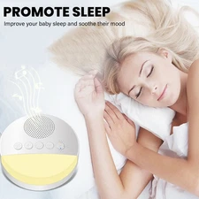 White Noise Device 20 Music USB Rechargeable Baby Sleep Sound Machine with Light