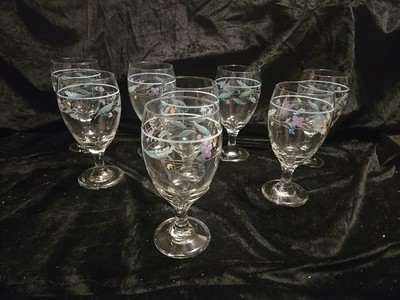 Set Of 8 Libbey/Pfaltzgraff APRIL 7'' Iced Tea Goblets