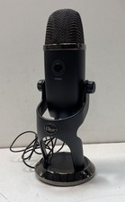 Blue Yeti USB Condenser Microphone Black With Desktop Stand As-Is