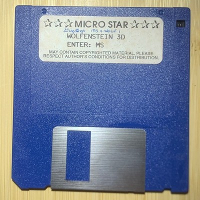 Wolfenstein 3D MS-DOS Floppy Disk - Micro Star